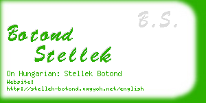 botond stellek business card